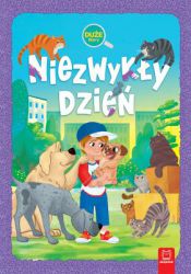 Pierwsze czytanki muszą być napisane dużymi i wyraźnymi literami, teksty nie mogą być za długie, ale przede wszystkim muszą być ciekawe - mają zainteresować małego czytelnika. Taka właśnie jest książka Niezwykły dzień. Opowiada o niby zwykłym chłopcu i niby zwyczajnym dniu, a wszystko w tej historii jest zajmujące i raczej niesamowite niż zwykłe. Poznaj Piotrka i przekonaj się, że to co robimy na co dzień może być fascynujące i może być prawdziwą przygodą