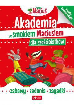 Akademia ze smokiem Maciusiem to seria zeszytów edukacyjnych przeznaczona dla dzieci w wieku przedszkolnym. Dzięki specjalnie dobranym zadaniom dzieci poznają świat, wzbogacają słownictwo, uczą się logicznego myślenia, ćwiczą koncentrację oraz grafomotorykę. Dodatkowo zamieszczone w zeszytach naklejki pozwalają rozwinąć zręczność manualną.