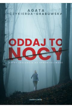 Oddaj to nocy autorstwa Agaty Czykierdy-Grabowskiej to opowieść o pewnym tajemniczym wypadku, który odwrócił życie głównej bohaterki do góry nogami. Gdy Twoja pierwsza miłość prosi o pomoc, jak wiele jesteś w stanie poświęcić? Czy dawne uczucia mają znaczenie w obliczu zbrodni i dusznych tajemnic małego miasteczka?

Oddaj to nocy to kryminał śledzący losy Olgi - dziennikarki, która z małej wioski uciekła do Edynburga. Zostawiła za sobą dawne życie i relacje, gdy jednak jej dawny ukochany pisze z prośbą o pomoc, decyduje się zaangażować jeszcze raz. Kto jest winny wypadku, w którym zginęła rodzina, i dlaczego oskarżony o niego chłopak przypłacił go życiem w więzieniu? Prosta na pozór sprawa okazuje się pokryta grubym kurzem tajemnic. Miejscowi mieszkańcy mają swoje zdanie na temat winnych i nie dzielą się nim chętnie z obcą już Olgą. Czy prywatne śledztwo, jakie podejmuje kobieta, przyniesie oczyszczenie i rozwiązanie, czy stanie się przyczyną kolejnych dramatów?