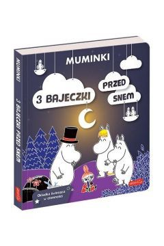 Dzięki tej książeczce każde dziecko może wyruszyć do Doliny Muminków na spotkanie z niezwykłymi bohaterami! Na pociechy czekają tam bajeczne przygody, które ukażą im największe wartości w życiu. Koniecznie trzeba sięgnąć po Muminki. 3 bajeczki przed snem, żeby zaczęła się wspaniała zabawa!

Każda z opowieści zawarta w książeczce to niezwykła podróż do magicznego świata znanych na całym świecie stworzonek i postaci. Te historie to też coś więcej niż tylko lektura do czytania. Przygody, jakie czekają na najmłodszych, wzbudzą w nich ciekawość i pokażą coś bezcennego - rolę miłości, przyjaźni czy współpracy w codziennym życiu. Przyjemna zabawa i książka zostały połączone z wartościowym przekazem.

Dzieci będą towarzyszyć Muminkowi i Ryjkowi w poszukiwaniu cennego słoika dżemu, przekonają się o gościnności bohaterów i dowiedzą się, jaką tajemnicę skrywa zaczarowana walizka. To okazja dla pociech, żeby wcielić się w rolę detektywa i dobrze się przy tym bawić.