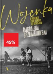 Wojna? Nikt nam tutaj szyj nie sprawdza i nie każe mówić pacierza na dobranoc. Do szkoły chodzić nie trzeba i nikt nie pilnuje, kiedy kładziemy się spać. Podoba mi się tutaj.
Magdalena Grzebałkowska przedstawia poruszający obraz wojny widzianej oczami jej najmłodszych uczestników. Trzyletni Arthur trafia do domu dziecka, gdzie będzie wychowywany na idealnego nazistę. Lilia w łagrze pokocha Stalina, choć jest córką wrogów narodu. Mały Minoru, Amerykanin japońskiego pochodzenia, pozna życie za drutami, choć żyje w kraju wolności. Czy Jose Maria, którego rodzice odsyłają z pogrążonej w krwawym konflikcie Hiszpanii, w Związku Radzieckim znajdzie raj? A może i tam w końcu dopadnie go wojna?