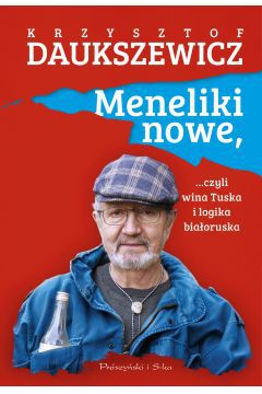 Krzysztof Daukszewicz powraca w książce Meneliki nowe, czyli wina Tuska i logika białoruska z najlepszymi komentarzami do wydarzeń politycznych podsłuchanych u wielbicieli mniej wykwintnych alkoholi.

Popularny i ceniony satyryk przez lata uczynił swoim znakiem rozpoznawczym meneliki, czyli krótkie historyjki opisujące życiowe przygody stałych bywalców sklepów monopolowych. Ich proste, ludowe myślenie często pozwala lepiej skomentować wydarzenia ze świata polityki niż analizy doświadczonych politologów oraz publicystów. Z nowych Menelików dowiesz się, między innymi, dlaczego wszystko, co dziś dzieje się w Polsce, wciąż jest winą Tuska i jak daleko stąd do Białorusi.