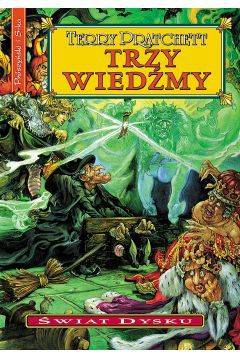 Baśniowy świat wcale nie jest tak różny od naszego. W “Trzech wiedźmach” odnajdziesz to, co w książkach Pratchetta najpiękniejsze - magię, która potrafi zwyciężyć wszystko.

By sięgnąć po “Trzy wiedźmy” wcale nie musisz być wiernym miłośnikiem Świata Dysku. Nie musisz znać nawet Terry’ego Pratchetta, choć wypadałoby, żeby mieć choć niewielkie pojęcie o twórczości autora. Jeśli szukasz przyjemnego, nieco baśniowego fantasy, to trafiłeś idealnie. Rozsiądź się wygodnie, a potem po prostu mocniej pogrążaj się w lekturze.

Verence - król władający Lancre, został podstępnie zamordowany. Mimo wszystko, jego duch nie opuszcza zamku i krąży po nim cały czas, nie mogąc pogodzić się z tym, co zaszło. Jego potomka uratowały czarownice, ukrywając go wśród aktorów wędrownej trupy, od teraz odpowiedzialnych za jego wychowanie.