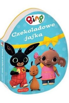 Czekoladowe jajka to kartonowa książeczka o przygodach króliczka Binga i jego przyjaciół. Poznajcie pełną ciepła opowieść i zastanówcie się, czy warto dzielić się z innymi?

Czy znacie Binga? Tak! To mały, sympatyczny króliczek z popularnej kreskówki. Uwielbiają go przede wszystkim dzieci w wieku około trzech lat. Bing i jego przyjaciele przeżywają najrozmaitsze przygody. Możecie nie tylko śledzić je na ekranach, ale także i o nich poczytać. Czekoladowe jajka to nowa, pełna radości historyjka w sam raz na początek wiosny.

Szukasz dla swojego dziecka prezentu od Wielkanocnego Zajączka? A może zbliża się jakaś inna okazja? Prezentowana tutaj książeczka będzie na pewno strzałem w dziesiątkę! To pełna ciepła, pouczająca historyjka o Bingu i grupie jego przyjaciół. Wspólne czytanie tej książeczki może być dobrym punktem wyjścia do rozmowy o tym, czy warto dzielić się z innymi.

Czekoladowe jajka to kartonowa książeczka z grubymi, wytrzymałymi stronami. Kolorowe ilustracje i oryginalny kształt sprawią, że Twoje dziecko chętnie i często będzie po nią sięgać. Warto dodać przy okazji, że nakładem wydawnictwa Harperkids ukazało się wiele innych książeczek o Bingu i jego przyjaciołach. Są to między innymi: