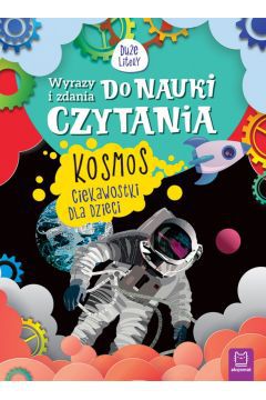 Książka do rozwijania zainteresowań technicznych małych czytelników oraz pierwszych prób w czytaniu. Podstawowe informacje oraz ciekawostki o odkrywaniu kosmosu napisane są tu prostymi zdaniami i dużą czcionką, by ułatwić dziecku czytanie