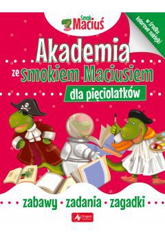 Zadania ze smokiem Maciusiem to seria zeszytów edukacyjnych przeznaczona dla dzieci w wieku przedszkolnym. Dzięki specjalnie dobranym zadaniom dzieci poznają świat, wzbogacają słownictwo, uczą się logicznego myślenia, ćwiczą koncentrację oraz grafomotorykę. Dodatkowo zamieszczone w zeszytach naklejki pozwalają rozwinąć zręczność manualną.