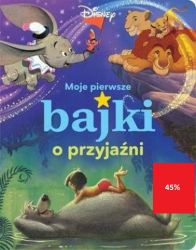 Wspólne czytanie przed snem to magiczny czas. Ta bogato ilustrowana kolekcja krótkich, uroczych opowiastek z ulubionymi bohaterami z filmów Disneya pomoże maluchom spokojnie zasnąć. Zbiór zawiera 6 historyjek: Dumbo, Alicja w Krainie Czarów, Księga dżungli, Bambi, Król Lew, 101 dalmatyńczyków.