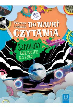 Książka do rozwijania zainteresowań technicznych małych czytelników oraz pierwszych prób w czytaniu. Podstawowe informacje oraz ciekawostki o samolotach napisane są tu prostymi zdaniami i dużą czcionką, by ułatwić dziecku czytanie.

Czytaj i dowiedz się więcej!