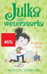 Edukacyjna seria o przygodach Julki, która pomagając mamie weterynarce, zdobywa wiedzę o zwyczajach wielu gatunków zwierząt.
Cześć! Jestem Julka. Mam dziesięć lat. I jestem już prawie weterynarką! Moja mama leczy zwierzęta, a ja przyglądam się jej pracy i często w niej pomagam. Razem z moją najlepszą przyjaciółką, Chelsea, kochamy zwierzęta.
Julka ma zostać przez cały tydzień na farmie Maisy i nie może się doczekać. Nie ma pojęcia o karmieniu brzydko pachnących świnek, narodzinach owieczek czy ratowaniu cielaczka. Tak naprawdę życie na farmie wygląda zupełnie inaczej, niż Julka to sobie wyobrażała

Edukacyjna seria o przygodach Julki, która pomagając mamie weterynarce, zdobywa wiedzę o zwyczajach wielu gatunków zwierząt.