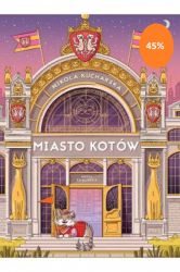 Podczas oprowadzania przez Szprotę ciągle coś się dzieje! Zwiedzicie z nią fabrykę pudeł i kartonów (mebli niezbędnych w każdym kocim domu), w spa naostrzycie pazury o skórzany fotel albo nowiutką komodę, a na sali gimnastycznej weźmiecie udział w kursie spania na lewym boku. Możecie też skorzystać z usług pucyfutrów, ugniataczy i smaczkodawców. Jest tylko jedno ale: wasza przewodniczka ciągle gubi najdziwniejsze przedmioty! Pomożecie jej szukać?