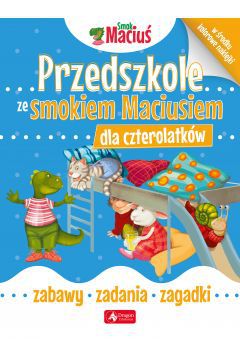 Zadania ze smokiem Maciusiem to seria zeszytów edukacyjnych przeznaczona dla dzieci w wieku przedszkolnym. Dzięki specjalnie dobranym zadaniom dzieci poznają świat, wzbogacają słownictwo, uczą się logicznego myślenia, ćwiczą koncentrację oraz grafomotorykę. Dodatkowo zamieszczone w zeszytach naklejki pozwalają rozwinąć zręczność manualną.