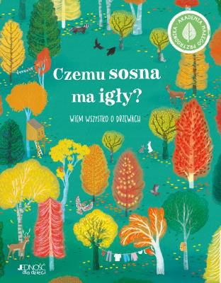 Czy jesteście ciekawi, czemu sosna ma igły, ile żyje sekwoja wieczniezielona i jak to się dzieje, że z małego żołędzia wyrasta dorodny dąb? Jeśli chcecie wiedzieć wszystko o drzewach, a w dodatku jesteście fanami kolorowych ilustracji i poszukiwaczami przygód, koniecznie zajrzyjcie do tej 48-stronicowej książki, która zabierze was do fascynującego świata przyrody i odkryje przed wami niejedną zieloną tajemnicę.

Książki z serii Akademia Małego Przyrodnika zapraszają wszystkie dzieci (5+) wraz z rodzicami i nauczycielami na niezwykłą wyprawę - pełną wiedzy i radości - do świata roślin i zwierząt. Z 4 barwnych tomików nasi czytelnicy dowiedzą się m.in., dlaczego flamingi są różowe, ile kropek ma biedronka, po co zebrom paski a sosnom igły. Ponadto przekonają się, jak w prosty sposób zbudować ministaw, karmnik dla ptaków czy hotel dla owadów. Ta seria to gwarancja dobrej zabawy i kopalnia ciekawostek o przyrodzie!