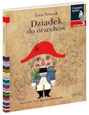 Marysia, uczennica szkoły baletowej, chciałaby pewnego dnia wystąpić na
deskach teatru. Okazja nadarzy się szybciej, niż mogłaby sobie wymarzyć! W
szkole mają się odbyć przesłuchania do Dziadka do orzechów. Czy dziewczynka
spełni swoje marzenia i dostanie upragnioną rolę? Czy jej ciężka praca
przyniesie rezultaty?
W książce Czytam sobie. Dziadek do orzechów
znajdziesz:
- opowieść napisaną dłuższymi, złożonymi zdaniami
liczącą 2500-2800 wyrazów,
- alfabetyczny słowniczek trudniejszych wyrazów
zamieszczony na końcu książki,
- świetne ilustracje Ewy