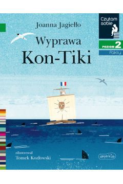 Czy możliwe jest wybudowanie tratwy z materiałów, których używano 1500 lat temu, i przepłynięcie na niej sporej odległości? Ten szalony pomysł zrodził się całkiem nagle. Przekonaj się, jak wygląda przekraczanie granic oraz spełnianie marzeń!

Wyprawa Kon-Tiki. Czytam sobie. Poziom 2 jest opowieścią skupiającą się na dzielnych żeglarzach, którzy podróżują na wyspy Polinezji na tratwie z żaglem. Pewien norweski badacz chce wydać na ten temat publikację. Pomysł jednak niezbyt podoba się wydawcy. Przekonany o swoich racjach, Thor postanawia sprawdzić, czy tym ludziom rzeczywiście udało się przypłynąć aż z Peru. W tym celu musi starymi sposobami zbudować tratwę. W dodatku bez użycia metalu, plastiku, drutu i wiertarki. Potrzebne będą liny konopne, drewno balsa, a także liście bananowca. Co z tego wyjdzie? Czy naprawdę dokonanie tego będzie realne?