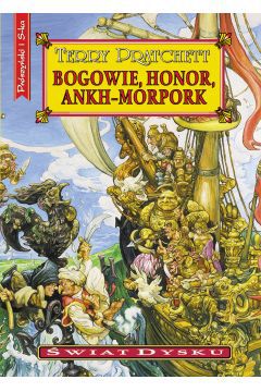 Bogowie, honor, Ankh-Morpork to dwudziesty pierwszy tom słynnego cyklu fantasy Świat Dysku. Tym razem w tamtejszej rzeczywistości dochodzi do wybuchu wojny w związku z wynurzeniem się zdumiewającej wyspie Leshp, która nagle powstała z dna Okrągłego Morza. Jako że znalazła się akurat między dwoma starożytnymi miastami, Ankh-Morpork i Al-Khali, ich mieszkańcy spierają się o to, do kogo powinna należeć.

Komendant Vimes zupełnie nie wie co robić, ponieważ w regulaminie Straży Miejskiej nie znalazła się żadna wzmianka na temat tego, jak należałoby się zachować w sytuacji wojny. Tym sposobem ON i jego dzielni strażnicy, Marchewa, Angua i Detrytus, wspólnie wyruszają na wojnę. Z czym będzie się to wiązać? I jak zakończy się spór?