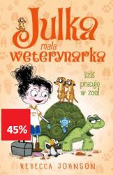 Edukacyjna seria o przygodach Julki, która pomagając mamie weterynarce, zdobywa wiedzę o zwyczajach wielu gatunków zwierząt. ?Cześć! Jestem Julka. Mam dziesięć lat. I jestem już prawie weterynarką! Moja mama leczy zwierzęta, a ja przyglądam się jej pracy i często w niej pomagam. Obie z moją najlepszą przyjaciółką, Chelsea, kochamy zwierzęta?. Wygrałam w konkursie jeden dzień pracy w ogrodzie zoologicznym! Chelsea będzie mi towarzyszyć. Nie mogę się doczekać, żeby dowiedzieć się jak najwięcej o zwierzętach w zoo. Będę karmić surykatki, tygrysy i pingwiny. A może tamtejsi weterynarze będą potrzebować pomocy?