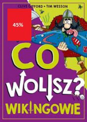 CO WOLISZ? Zostać rabusiem w bandzie wikingów – pływać po morzach, zdobywać skarby i… miesiącami siedzieć w ścisku obok 30 innych cuchnących żeglarzy? A może niezbyt lubisz kraść i odrąbywać ludziom nogi, dlatego wolałbyś być wikińskim farmerem? Choć i tu czeka cię kilka niespodzianek… CO WOLISZ? Poddać się próbie ognia czy próbie wody? Kiedy jakiś wiking nieźle narozrabiał, bo ukradł owcę albo wyzwał kolegę od tchórzy (najgorzej!), nie miał takiego wyboru. W tej książce to TY decydujesz! A przy okazji dowiesz się, dlaczego wszyscy bali się boga Thora i jak smakował gnijący rekin. Czy słynny wiking Eryk Rudy naprawdę miał rude włosy? Czym zasłużył sobie na swój przydomek Eyolf Głupiec, a czym Harald Sinozęby? Miecz w dłoń, wiatr w żagle i wyruszamy na wyprawę do świata wikingów!