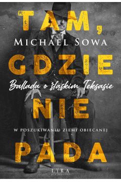 Poznaj śląski sen o ziemi obiecanej w Ameryce. Książka Tam, gdzie nie pada. Ballada o śląskim Teksasie. W poszukiwaniu ziemi obiecanej jest piękną opowieścią, która bazuje na autentycznych wydarzeniach. Odkryj osadę Panna Maria - do dziś istniejącą nieopodal San Antonio - oraz urzekającą historię jej powstania.

W połowie XIX wieku do Płużnicy przyszedł tajemniczy list z Teksasu. Franciszkanin Leopold Moczygemba postanowił zaprosić swoich braci wraz z ich rodzinami. Mieszkańcy niewielkiego miasteczka muszą borykać się z wieloma trudnościami i jest im w życiu coraz ciężej. Nie mając nic do stracenia, postanawiają wyruszyć w podróż do Teksasu.