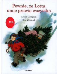 Lotta z ulicy Awanturników tyle potrafi! Gwizdać i pomagać chorym ludziom, i całe mnóstwo innych rzeczy. Lotta ma już przecież pięć lat. No, może czasem coś jej się pomyli i na przykład Nisiek wyląduje w śmietniku… Ale za to, kiedy Jonas i Mia-Maria rozpaczają, że na święta nie będzie choinki, bo zabrakło ich w całym mieście – Lotta dokonuje rzeczy niemożliwej!