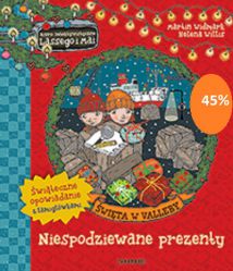 W recepcji hotelu w Valleby pracuje najbardziej ponury mieszkaniec miasteczka, Rune Andersson. Jedyne, co go interesuje, to zbieranie znaczków. Takie przynajmniej sprawia wrażenie... Tydzień przed Wigilią Lasse i Maja odkrywają przypadkiem pewną tajemnicę z dzieciństwa Runego. Czy uda im się sprawić, że Rune po raz pierwszy od lat spędzi rodzinne święta?

Wyjaśnij wraz z Lassem i Mają tajemnicę Runego! Odczytaj zaszyfrowane wiadomości, wypatrz szczegóły, poszperaj na strychu, posegreguj znaczki, posklejaj fotografie, powkręcaj lampki choinkowe i pomóż Runemu cieszyć się świętami jak nigdy!

W trakcie CZYTANIA rozwiązuj ZADANIA!

Kolejne tytuły serii Biuro Detektywistyczne Lassego i Mai od lat wybierane są książką roku przez szwedzkie Jury Dziecięce, czyli niemal 50 000 głosujących dzieci, a tym samym nie schodzą w Szwecji z list bestsellerów. W Polsce również cieszą się dużą popularnością.