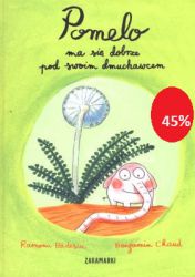 Czy słoń może mieszkać pod dmuchawcem? Jak najbardziej! Pomelo, słoń ogrodowy, ma długą trąbę - dzięki niej może robić dużo fajnych rzeczy, ale czasem trąba bardzo mu przeszkadza... Tak, w jego życiu bywają smutne i szare dni, ale zaraz po nich nadchodzą dni radosne, a wtedy Pomelo potrafi cieszyć się życiem na całego! Zabawny i mądry komentarz do życia (nie tylko słoni!) - dla dzieci i dorosłych. Świetne ilustracje Benjamina Chauda, którego znamy z książek o Bincie, Lalo i Babo.