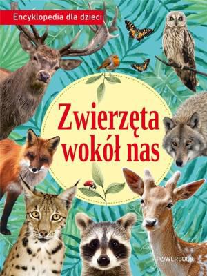 Zwierzęta wokół nas to książka, z którą można wybrać się w niezwykłą podróż do świata zwierząt. Pola, łąki, rzeki czy ogrody są zamieszkane przez wiele gatunków ssaków, ptaków, gadów, płazów czy ryb. Zaprezentowano tu m.in. konika pospolitego, kunę leśną, szczupaka, trzmiela ziemnego, pliszkę siwą i żubra. Każde zwierzę zostało pokazane na zdjęciu oraz opisane, w kolorowych tabelach podano także informacje o rodzinie, długości ciała, długości życia, pożywieniu i występowaniu oraz czy jest jadowite czy nie. Ciekawe teksty i piękna szata graficzna powodują, że nie sposób oderwać się od tej książki.