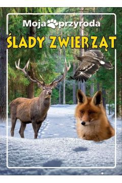 Moja przyroda. Ślady zwierząt to książka, w której znajdziesz wierszyki i opisy różnych śladów pozostawianych przez zwierzęta. Głównie są to tropy, czyli ślady łap widoczne na śniegu, piasku czy innym podłożu, ale także złamane gałązki, resztki po posiłku, wydeptana trawa, ogryziona kora czy legowiska. Piękne ilustracje przybliżą ci fascynujący świat przyrody