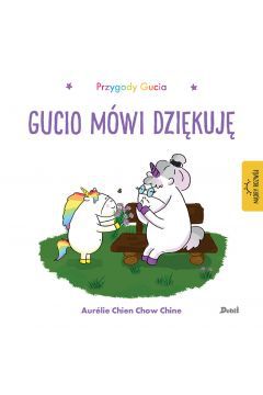 Poznaj sytuacje, w których należy użyć magicznego słowa dziękuję! Sprawdź, jak ważne jest dziękowanie w przeróżnych sytuacjach, jakie spotykają Gucia.

Przygody Gucia. Gucio mówi dziękuję to pozycja przedstawiająca wiele sytuacji, w których należy używać słowa dziękuję. Gucio jeszcze o tym nie wie, ale z pomocą przychodzi mu babcia, która trochę podpowiada wnukowi i dzięki temu uczy go dobrych manier.