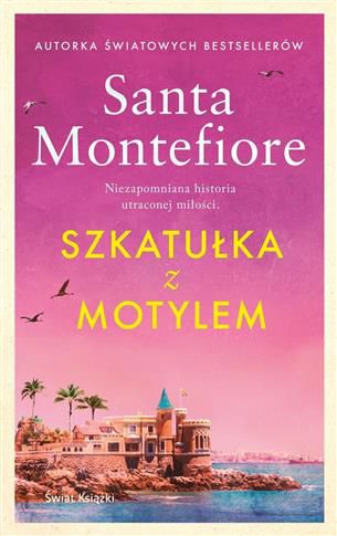 Powieść autorki światowych bestsellerów Santy Montefiore.
Nowa, piękna, kolekcjonerska edycja.
Federica ubóstwia swojego ojca, znanego chilijskiego podróżnika i pisarza. Na jego rzadkie wizyty wyczekuje w domu u wybrzeża Chile. Z jednej ze swoich wypraw ojciec przywozi córce szkatułkę: z zewnątrz niepozorną, w środku skrywającą cudownego motyla ze świetlistych kamieni. Szkatułka powstała dla inkaskiej księżniczki, której ukochany chciał powiedzieć, że prawdziwe piękno tkwi wewnątrz nas.
Uszczęśliwiona Federica nie podejrzewa, że już wkrótce szkatułka będzie jedynym wspomnieniem po ojcu. Rodzice się rozstają – matka, udręczona samotnością, a w końcu także zdradą męża, przeprowadza się z dziećmi do rodzinnej Anglii.
Upłynie wiele burzliwych lat. Zraniona milczeniem ojca Federica przeżyje małżeństwo z rozsądku i zatraci własną tożsamość, zanim zrozumie przesłanie szkatułki i dostrzeże miłość na swojej drodze.Świetnie napisana i przesiąknięta głębokimi uczuciami powieść. Szkatułka z motylem to wspaniała historia o miłości, potrzebie posiadania i wewnętrznej przemianie