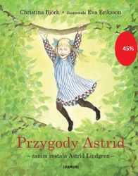 Czy chcecie razem z Astrid pobawić się w „nie dotykać podłogi”, spotkać jej najlepszą przyjaciółkę Madikę, wchodzić na dachy, skakać na siano, budować groty w trocinach i poczuć zawrót głowy z powodu olbrzyma Bam-Bama?

Czy chcecie odwiedzić szwedzkie miasteczko Vimmerby i okolice, gdzie wszystko to się działo i gdzie do dziś odnaleźć można ślady pasjonujących światów z książek Astrid Lindgren?

Czy chcecie się dowiedzieć, skąd czerpała pomysły do swoich książek, co wydarzyło się naprawdę i którzy bohaterowie istnieli w rzeczywistości?

Zapraszamy na niezwykłą wędrówkę po dzieciństwie i książkach Astrid Lindgren!

Drugie wydanie książki z 2007 roku - po trzynastu latach poprawione, uzupełnione, uaktualnione.