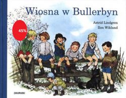 Kiedy nastaje wiosna, wszystkie dzieci z Bullerbyn zupełnie dziczeją.
Lisa, Lasse, Bosse, Olle, Britta i Anna chodzą po płocie, ujeżdżają byka, włażą w kałuże i wpadają do strumienia. A mała Kerstin wyrywa mamie wszystkie narcyzy w ogródku bo tak przyjemnie jest zbierać kwiatki! Wieczorem dzieci palą stare liście i tańczą wokół ogniska, aż im się kręci w głowach.