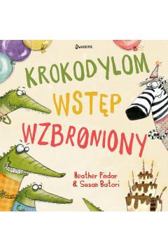 Trzy żarłoczne krokodyle wpadają na niecny plan – chcą zjeść wszystkich gości na przyjęciu urodzinowym zebry! Ponieważ nie zostały zaproszone, muszą się cichcem zakraść. W czasie przyjęcia nie wszystko jednak idzie po ich myśli – zaczynają świetnie się bawić.

Świetnie opowiedziana historyjka ze wspaniałymi ilustracjami niezrównanej Susan Batori.