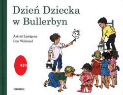 asse, Bosse, Olle, Britta, Anna i Lisa urządzają Dzień Dziecka małej Kerstin, siostrzyczce Ollego.
Chcą, żeby bawiła się tak dobrze, jak dzieci w Sztokholmie, o których Lasse przeczytał w gazecie. Dlatego sadzają ją na źrebaka, huśtają wysoko na huśtawce i spuszczają z okna na linie. Jednak Kerstin nie podobają się takie zabawy, ona woli świętować Dzień Dziecka na sposób bullerbyński. Czyli jak Dzień Dziecka w Bullerbyn to autonomiczne opowiadanie, którego nie znajdziecie w tomie o dzieciach z Bullerbyn!