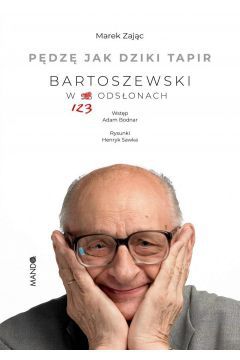 Książka, która stała się prawdziwym hołdem dla wspaniałego profesora. Sięgnij po odnowione wydanie publikacji, pełnej wyjątkowych anegdot tej barwnej postaci.
 
Pędzę jak dziki tapir. Bartoszewski w 123 odsłonach Marka Zająca to publikacja, która w interesujący sposób przedstawia postać Władysława Bartoszewskiego. Jawi się on w niej jako człowiek niezwykle otwarty na innych, nieprzejmujący się wcale pochodzeniem czy wyznaniem poszczególnych osób. W trakcie wojny trafił do obozu koncentracyjnego. Był członkiem Armii Krajowej. Niejednokrotnie służył pomocą i swoim wsparciem Żydom. Kiedy natomiast wojna dobiegła końca, Bartoszewski dokonywał wszelkich starań, by doprowadzić do szybkiego pojednania Polaków i Niemców.
 
Jako że w 2022 roku bohater skończyłby sto lat, jego przyjaciel i wierny współpracownik, Marek Zając, postanowił wznowić wydanie książki Pędzę jak dziki tapir? i uzupełnić je, dokładając do niego następne intrygujące anegdoty. Treść poprzedza wstęp autorstwa Adama Bodnara, natomiast całość uatrakcyjniają rysunki wykonane przez Henryka Sawkę.