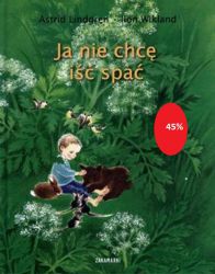 Kiedy nadchodzi pora snu, Lasse zawsze bawi się w najlepsze i nigdy nie chce iść do łóżka. Pewnego dnia sąsiadka pożycza mu swoje niezwykłe okulary. Dzięki nim Lasse przekonuje się, że nie tylko on musi chodzić spać. Tego wieczora zasypia bez protestów.
Idealna książka do poduszki, kolejna nieznana dotąd w Polsce książka obrazkowa Astrid Lindgren z klasycznymi ilustracjami Ilon Wikland. Jedna z niewielu książek tej autorki, w której pojawiają się zwierzęcy bohaterowie – misie, wiewiórki, pisklaki…