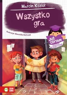 Schowaj do plecaka i czytaj kiedy chcesz! Przy okazji rozwiązuj zadania matematyczne wspólnie z ulubionymi bohaterami!
Co czeka nas Was w tej części serii Już czytam. Zagadki matematyczne?
Członkowie Klubu Gracza są wielbicielami gier fabularnych. Tym razem jednak ktoś inny wciąga ich w niezwykłą rozgrywkę. Po odkryciu magicznego kwadratu chłopcy ruszają za niezwykłymi wskazówkami, by w końcu dowiedzieć się, kto stał za całą intrygą!
Już czytam. Zagadki matematyczne to seria przygotowana z myślą o wszystkich dzieciach, które rozpoczynają swoją przygodę z czytaniem oraz przy okazji chcą poznać podstawowe zagadnienia matematyczne. Na końcu każdej części znajdują się ciekawe zadania sprawdzające zrozumienie tekstu oraz słowniczek trudniejszych słów. Dodatkowym atutem serii są duże, kolorowe, zabawne ilustracje.