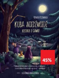 Czy niedźwiedzie jedzą śledzie? Historia prawdziwa

Choć mama ostrzegała, że ludzie mogą być niebezpieczni, niedźwiadek Kuba nie może powstrzymać ciekawości. Wraz z bratem Beniem buszuje po lesie w poszukiwaniu przygód i kuszących przekąsek. Towarzyszą im narwana wiewióra zwana Wiórą i nowy kolega, lis Staszek. Zwierzaki są gotowe nawet włamać się do samochodu, by spróbować pysznych batonów i zapomnianych ogryzków jabłek. Do czego doprowadzi ich spotkanie z ludźmi? Jaka kara grozi za niedźwiedzie wybryki?