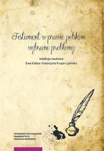 W monografii dokonano ciekawego wyboru tematów, w znacznej mierze odnoszących się do praktycznych zagadnień związanych ze sporządzaniem testamentu. Stanowić ona może interesującą pozycję dla osób zainteresowanych problematyką prawa spadkowego, w szczególności kwestią rozrządzeń na wypadek śmierci.- z recenzji dr hab. Małgorzaty Świderskiej, prof. UMK