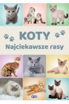 Ta książka to idealna pozycja dla wielbicieli kotów, ale także sposób, aby zachęcić dziecko do poznania przeróżnych przedstawicieli tego gatunku. Wyjątkowe fotografie 30 najciekawszych ras kotów z całego świata na długo przykują uwagę miłośników mruczących czworonogów. Równie interesujące okażą się ciekawostki oraz podstawowe dane dotyczące każdej rasy. Niniejsze wydanie z pewnością ułatwi wybór wymarzonego pupila.