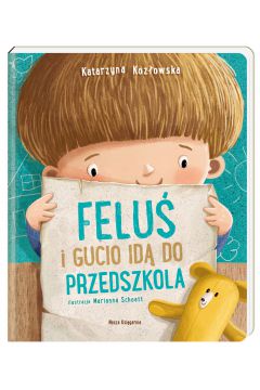 Feluś ma trzy lata i właśnie pierwszy raz idzie do przedszkola.

Razem z rodzicami przygotowuje się na to wydarzenie. Wspólnie wybierają plecak i kompletują wyprawkę. Chłopiec pakuje też swojego najwierniejszego kompana, misia Gucia – razem wyruszą w nieznane. Dowiedzą się, jak wyglądają sale, co będą robić, w jakich zajęciach i wydarzeniach będą uczestniczyć. Feluś ma mnóstwo pytań. Czy spotka znajome dzieci? W czym pomoże mu pani? A co będzie, jeśli nagle zatęskni za mamą?

Jeśli zbliża się moment, w którym i Wasze dziecko pójdzie do przedszkola, ta książeczka pomoże całej rodzinie oswoić się z nową sytuacją. Ciepłe i pogodne ilustracje pokazujące wnętrze przedszkola i wybrane chwile z przebiegu dnia zachęcą do radosnego wyczekiwania, a wspólne czytanie stanie się pretekstem do rozmów. Dzięki temu Wasze dziecko będzie spokojniejsze i z radością powita nowych kolegów.