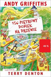 Dwunasty tom najśmieszniejszej serii od czasów „Dziennika cwaniaczka”! Andy i Terry świętują Boże Narodzenie w stupięćdziesięciosześciopiętrowym domku na drzewie (mieli stuczterdziestotrzypiętrowy, ale się rozbudowali). A ten domek jest najfajniejszy na świecie! Znajdziecie tu między innymi: studnię życzeń, obóz trepingowy, biuro rzeczy znalezionych, biuro zgubionych serdelków, piętro superśmierdołek oraz zadziwiający wmyślachczytający kanapkomat, który dokładnie wie, na jaką kanapkę macie ochotę, i właśnie taką wam robi! No, na co czekacie? Właźcie! Terry Denton urodził się w Melbourne jako jeden z pięciu braci. Zaczął studiować architekturę, ale zorientował się, że go to unieszczęśliwia, więc rzucił uniwersytet i zajął się innymi sprawami.