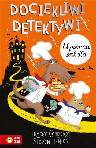 Kostek Niuch i Kajtek Trop to dwa psy, które nie tylko są wspaniałymi cukiernikami, ale również dociekliwymi detektywami.W UPIORNEJ SZKOLE podczas balu z okazji Halloween pojawia się wyjątkowo przebiegły duch! Czy uda się go schwytać? Farmerzy Bulwek, Bzik i Buraczek w zastraszającym tempie tracą plony, bo POGODA najwyraźniej zwariowała. Może ktoś nią steruje? Czym się zajmuje Ruda Fryga w Spiskowej Szopie? Czy brygada szopów praczy na pewno remontuje MUZEALNE toalety? DOCIEKLIWI DETEKTYWI nie spoczną, dopóki nie rozwiążą wszystkich zagadek.Trzy niesamowite historie Tracey Corderoy ze wspaniałymi ilustracjami Stevena Lentona. Świetne do czytania na głos.