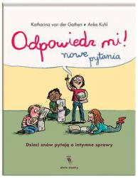 Przydało wam się Odpowiedz mi!, ale wasze dzieci nie przestają pytać? Sporo już wiecie, ale chcecie wiedzieć jeszcze więcej? Mamy coś dla was: drugi zbiór przystępnych odpowiedzi na dziecięce pytania o sprawy związane z ciałem, dojrzewaniem i seksualnością.

Czy to wstyd nosić stanik w wieku 9 lat? Co to jest mutacja? Czy zwierzęta też mają okres? Czy w czasach rycerzy ludzie też mieli pryszcze? Co zrobić, gdy się dostanie okres? Jaka jest różnica między zakochaniem a miłością? Jakie brzydkie słowo jest najpopularniejsze? Jak to jest się całować? Czy seks jest jak porno? Jak powstają pięcioraczki?

W Odpowiedz mi! Katharina von der Gathen, niemiecka edukatorka seksualna, zebrała pytania, które podczas prowadzonych przez nią warsztatów zadawali uczniowie szkół podstawowych. I na wszystkie udzieliła odpowiedzi – rzetelnych, ale niepozbawionych poczucia humoru i dostosowanych do dziecięcej wrażliwości.